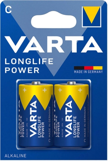 Alkalne baterije C (LR14) Varta Longlife Power, 2 kom