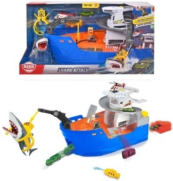 Dickie City Shark Attack Boat with Light and Sound