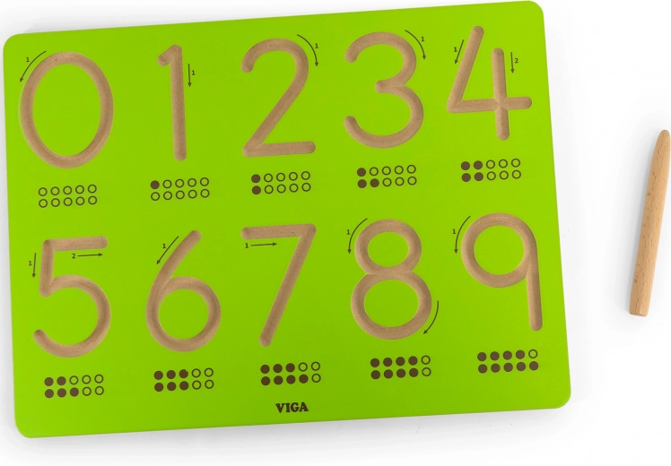VIGA grafomotorička ploča brojke za vježbanje pisanja