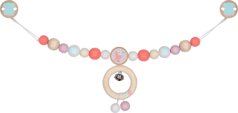 Pacifier chain with clips goki Atlantic puffin - 1 piece