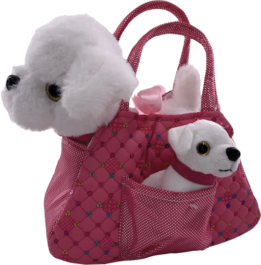 Plush Bag with Dog and Puppy PLYŠÁKOV