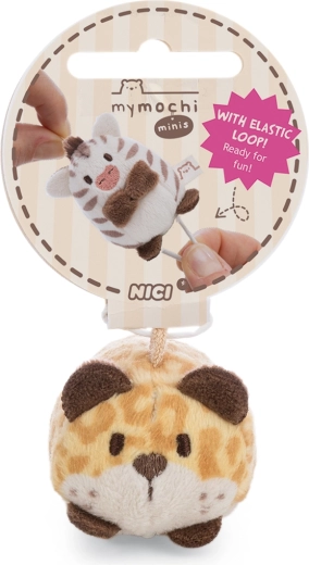 Nici MyMochi plišani privjesak Leopard Ichiro 5 cm (ležeći)