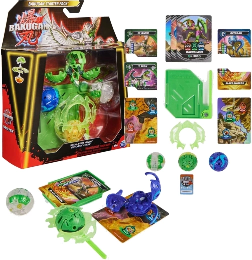 Bakugan početni set Special Attack Ventri, Octagon i Trox s 3 figurice