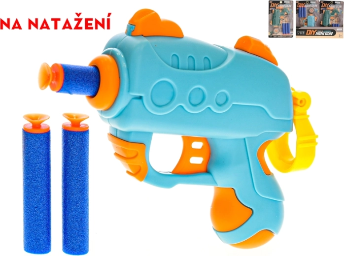 Kids’ pull-back toy gun with target and 3 foam darts