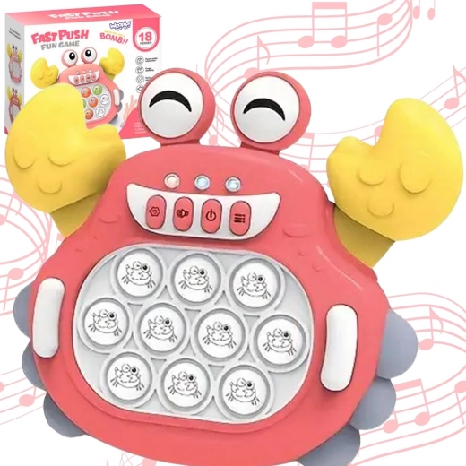 Elektronička antistresna igra Pop It rak crveni