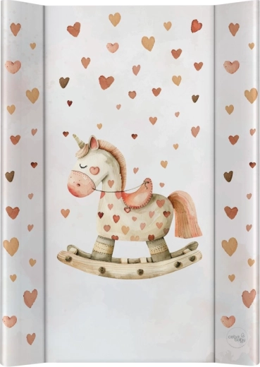 Ceba Baby dvostrana podloga za presvlačenje s čvrstom pločom 50 × 70 cm ultra light rocking horse