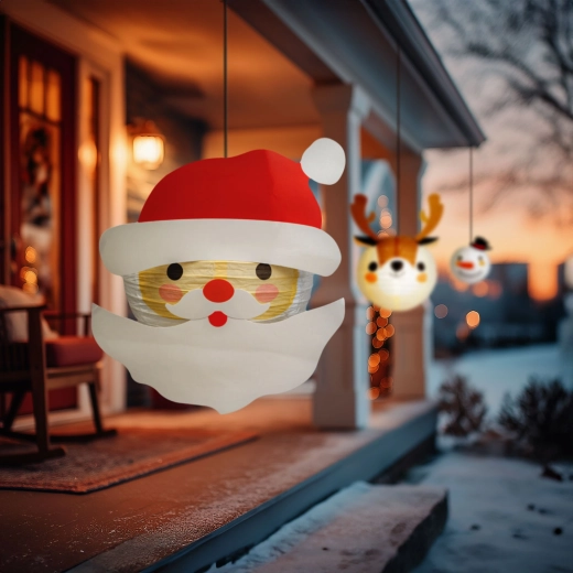 Christmas Paper Lantern Santa Claus 30 cm