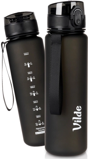Vilde crna boca za vodu 650 ml