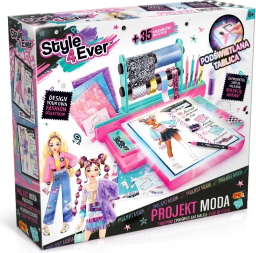 Epee Projekt Moda – kreativni set s osvijetljenom pločom (nova verzija 2025)