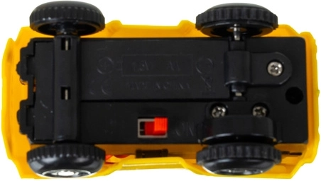 Battery-powered car with switch