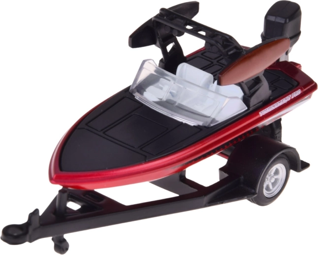 Detaljan motorni čamac s vanbrodskim motorom