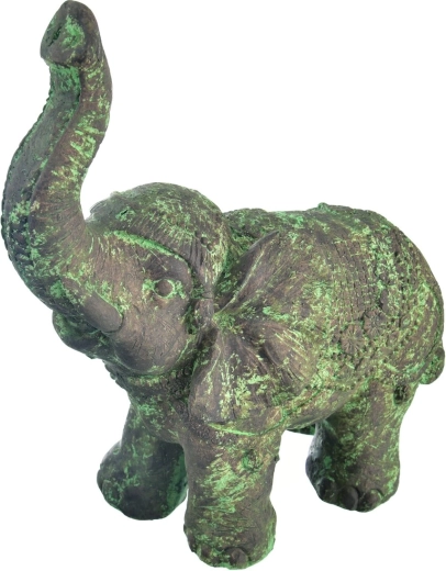 Dekorativna figurica slona od polystonea, siva 40 cm