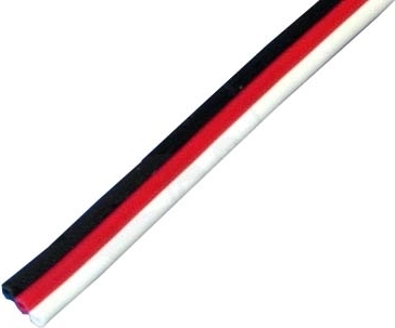 Trožilni ravni servo kabel Futaba 3 × 0,33 mm - 1 m