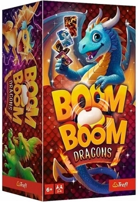 Trefl Boom Boom Dragons – a fast-reaction card game with a buzzer