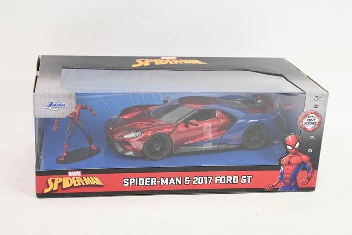 Jada Toys Marvel Spider-Man – model automobila Ford GT 2017 1:24 s figurom - 1 komad