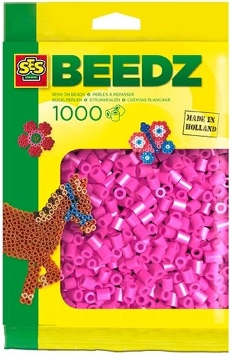 SES Creative perlice za peglanje 1000 kom neon ružičaste