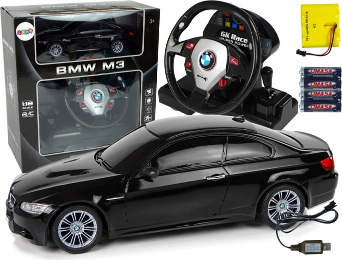 Sportski automobil s daljinskim upravljanjem BMW M3 crne boje