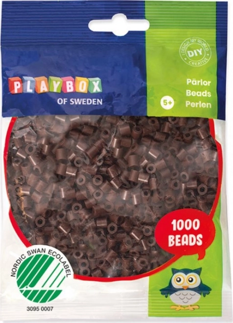 Playbox smeđi perlice za peglanje 1000 kom