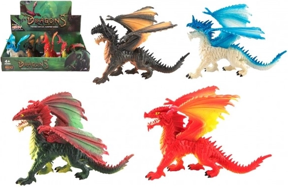 plastična figurica zmaja 20 cm – 4 vrste u kutiji