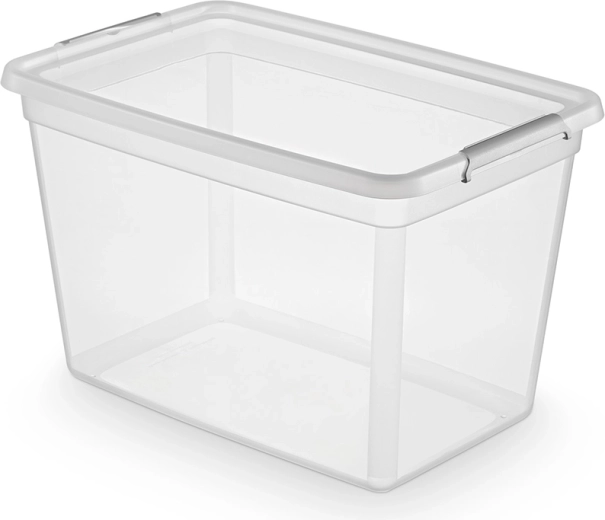 Basestore kutija za pohranu s poklopcem i kopčama 60 l (58 × 39 × 35 cm)