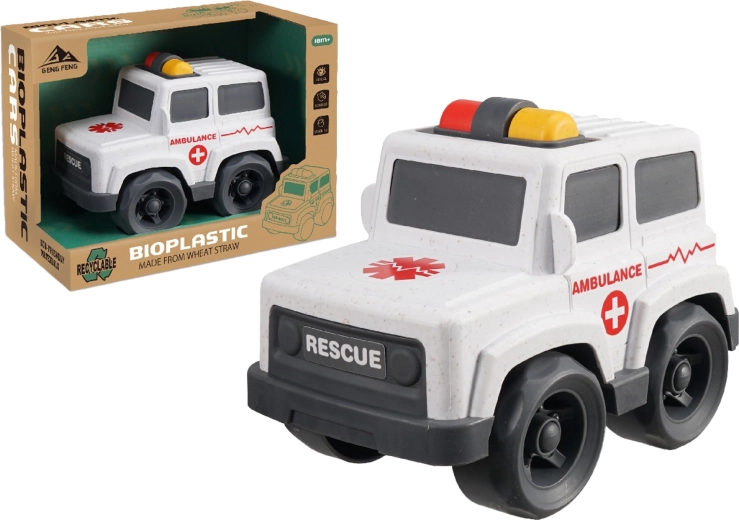 Bioplastični auto Hitna pomoć 17 cm