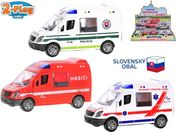2-Play Traffic spasilačko autić s inercijskim pogonom 12 cm (1:32)