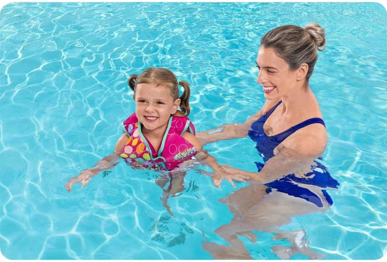 Sigurna potpora plovnosti za prve plivačke pokušaje