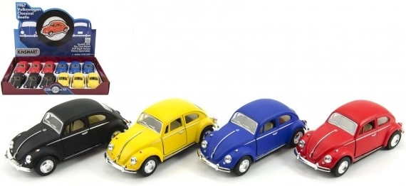 Metalni model KINSMART VOLKSWAGEN Beetle na navijanje (pull-back) 13 cm