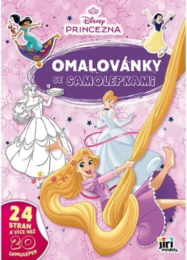 Bojanka A4 sa samoljepljivim naljepnicama Disney Princeze