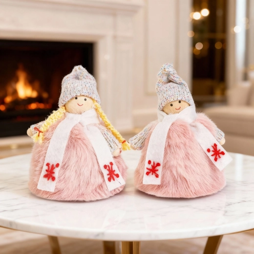 Christmas decorative doll 13 cm, 2 designs - 1 piece