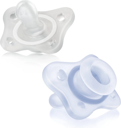 Chicco PhysioForma Mini Soft duda varalica od potpunog silikona 0–2 mjeseca za dječake 2 kom