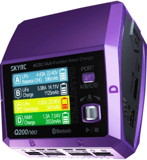 SKYRC Smart Four‑Channel Charger for RC Model Batteries