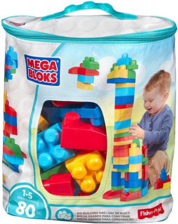 Mega Bloks velika vreća kockica – plava (80 kom)