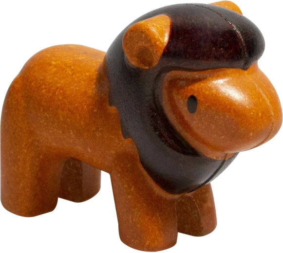 PlanToys wooden lion figure