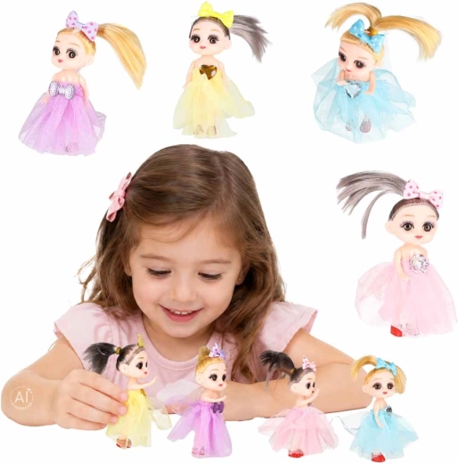 Set mini lutkica za kućicu za lutke 4 kom