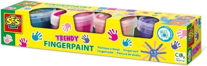 SES Creative boje za prste – set 4 moderne boje (4×110 ml)