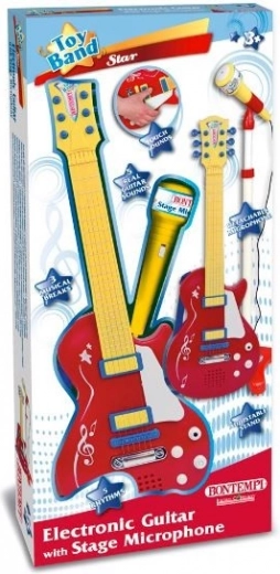Bontempi rock gitara s podesivim stalkom i mikrofonom