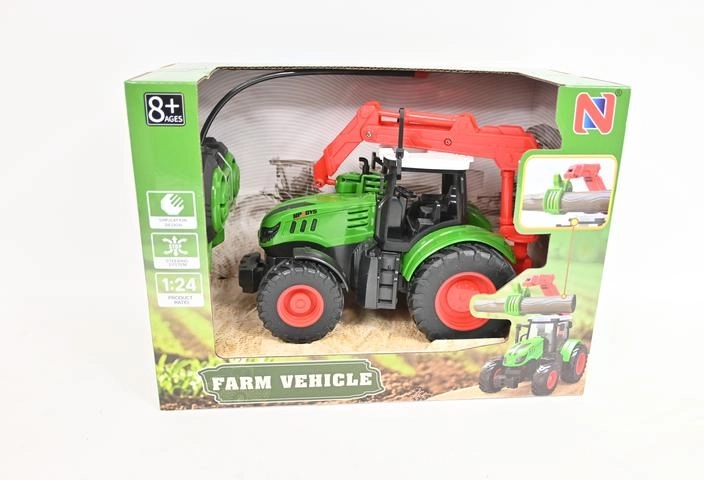 RC traktor s hvataljkom za drvo 1:24