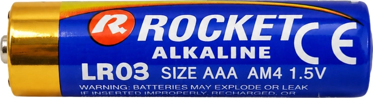 Rocket AAA 1.5 V alkaline batteries – pack of 180 pcs (45×4)