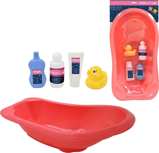 Dolls World kupaonski set za lutke 46 cm s kadicom i dodacima