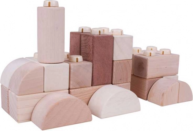 Drvene spoj-kocke natur 100 kom u kutiji