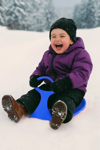 Fun on snow-covered slopes