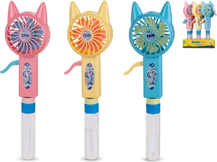 Cat Bubble Blower with Fan, 29 cm