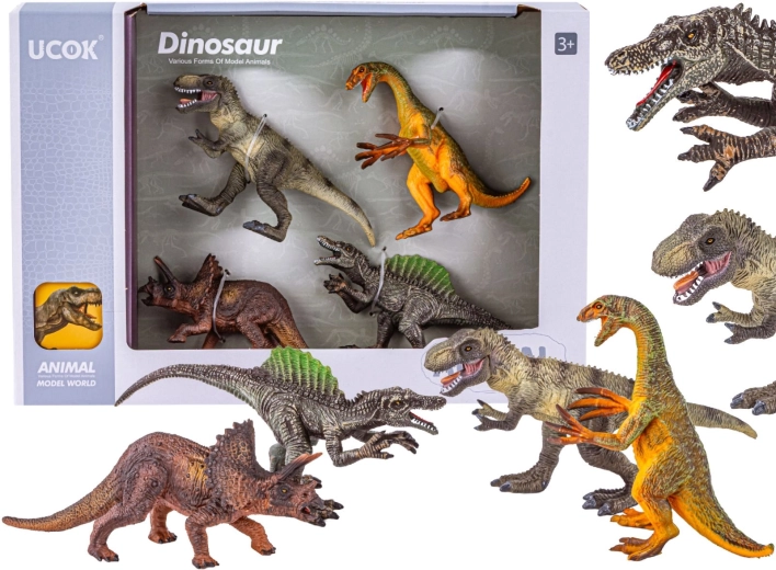 Set figurica dinosaura (4 kom) – T-rex, Spinosaurus, Triceratops i Falcosaurus