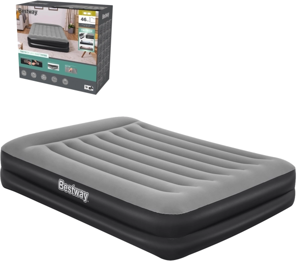 Napuhujući krevet BESTWAY s ugrađenom AC pumpom 203 × 152 × 46 cm