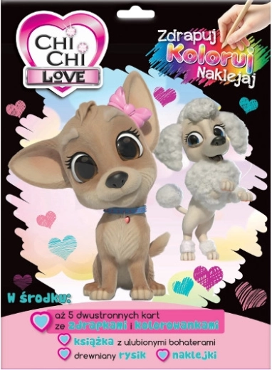Chi Chi Love – set za grebanje, bojanje i naljepnice
