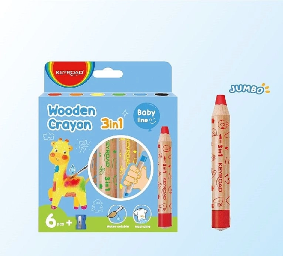 Akvarelne pastele 3u1 KEYROAD, set od 6 boja