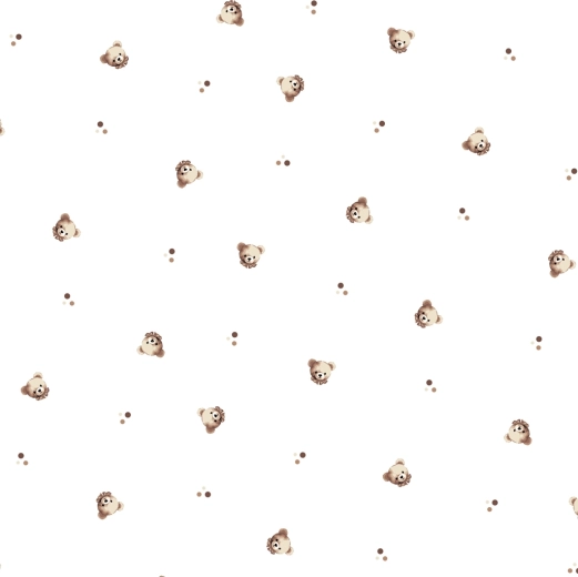 Soft cotton cover and cute teddy bear motif