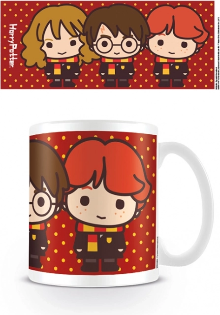 šalica Harry Potter - Harry, Hermiona i Ron Chibi