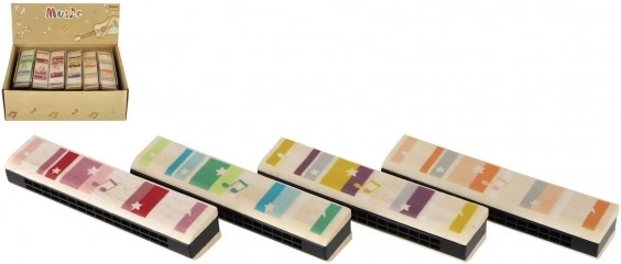 Drvena usna harmonika za djecu 13 cm